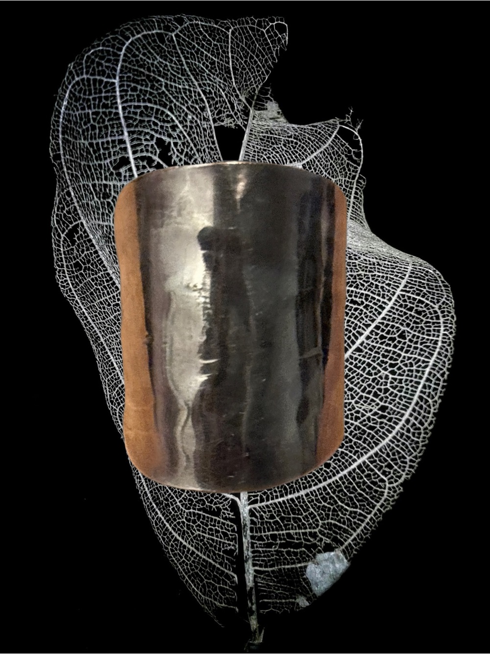 Wide Hammered Sterling Silver Spoon Ring - Stamped - Gender Neutral